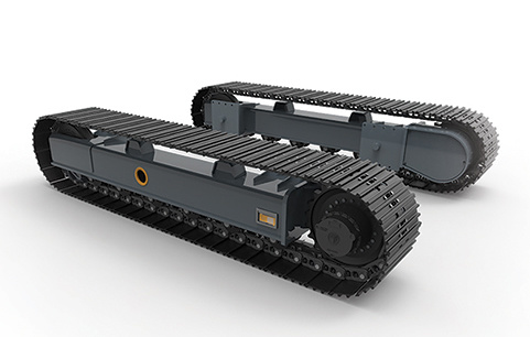 Гусеничное шасси грузоподъемностью 0,5–120 тонн, резиновое и стальное шасси, гусеничная ходовая часть